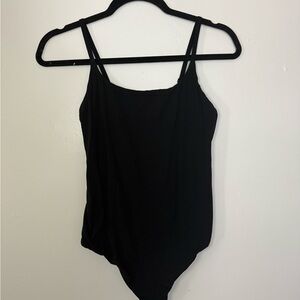 Auden Black Bodysuit with Adjustable Straps
